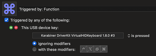 Keyboard Maestro Triggered By Function