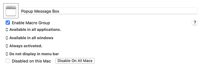 Keyboard Maestro Export