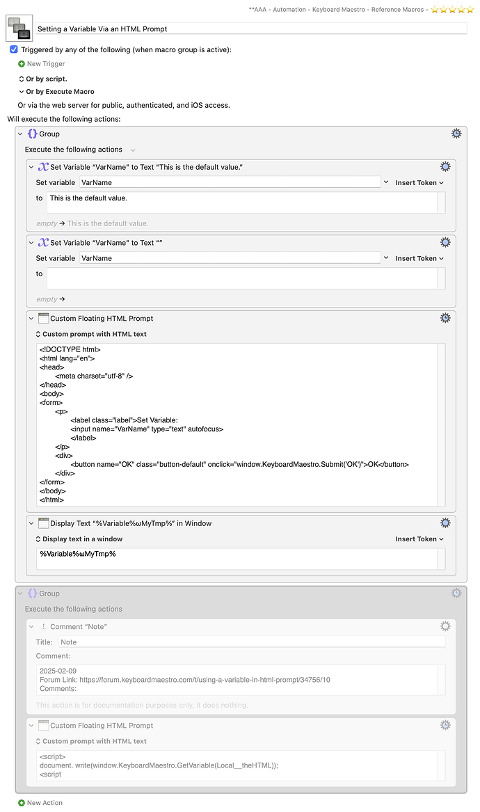 Keyboard Maestro Export