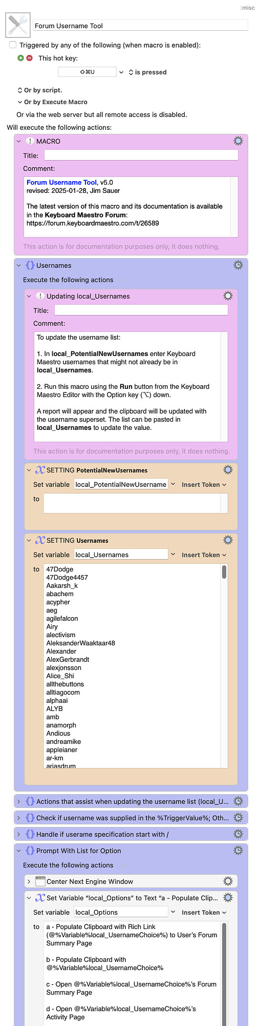 Keyboard Maestro Export