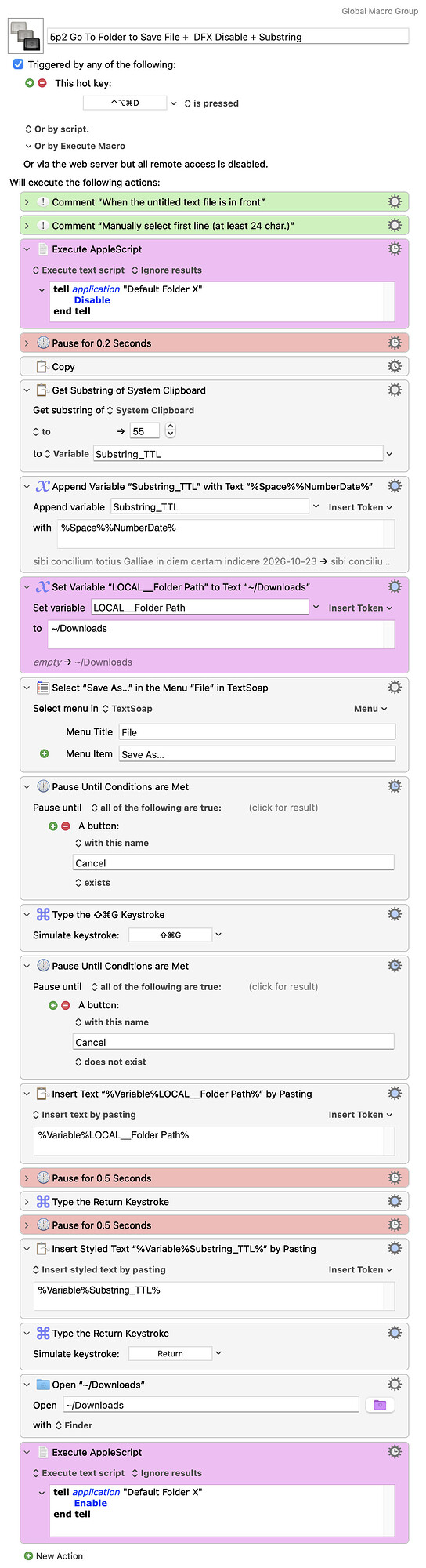 Keyboard Maestro Export