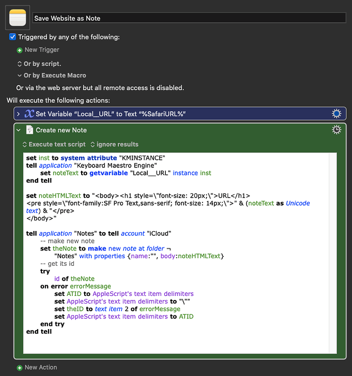 Keyboard Maestro Export