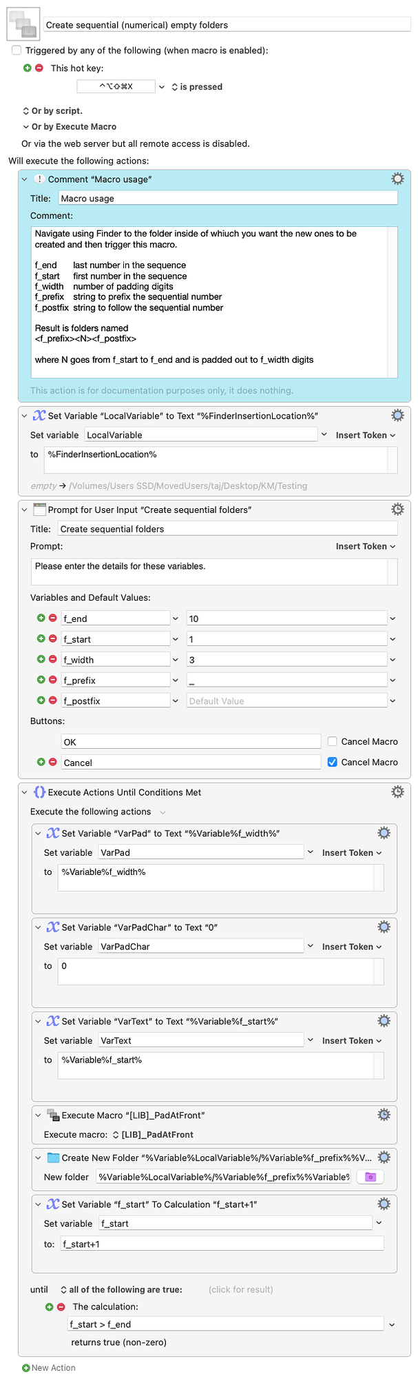 Keyboard Maestro Export