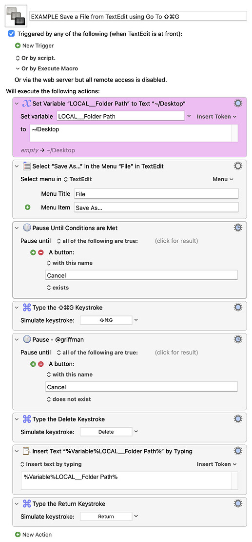 EXAMPLE Save a File from TextEdit using Go To ⇧⌘G