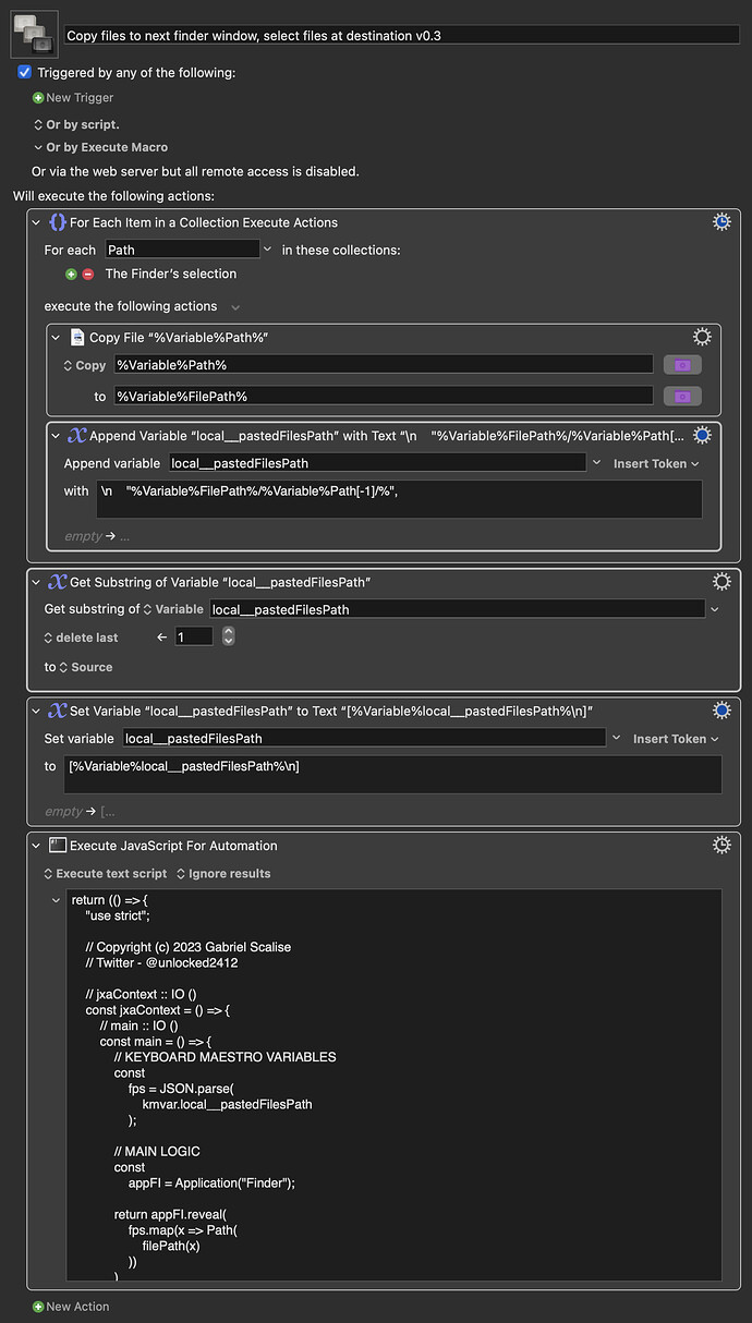 Keyboard Maestro Export