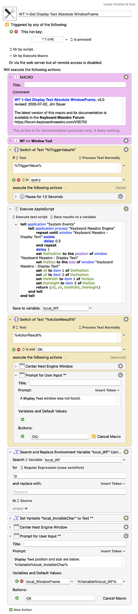 Keyboard Maestro Export