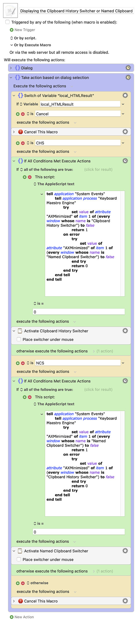 Keyboard Maestro Export