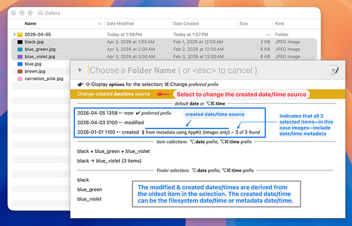 03A - Setting the Created Date:Time Source