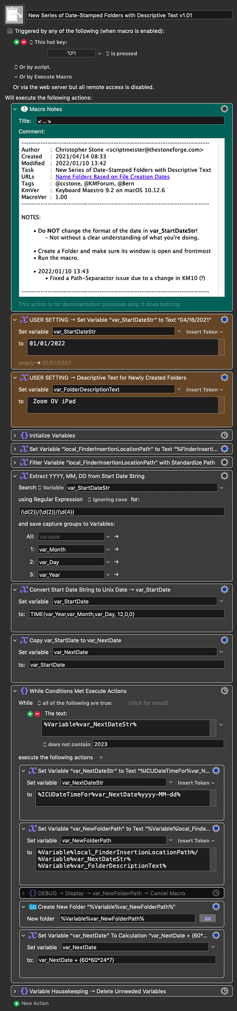 Keyboard Maestro Export