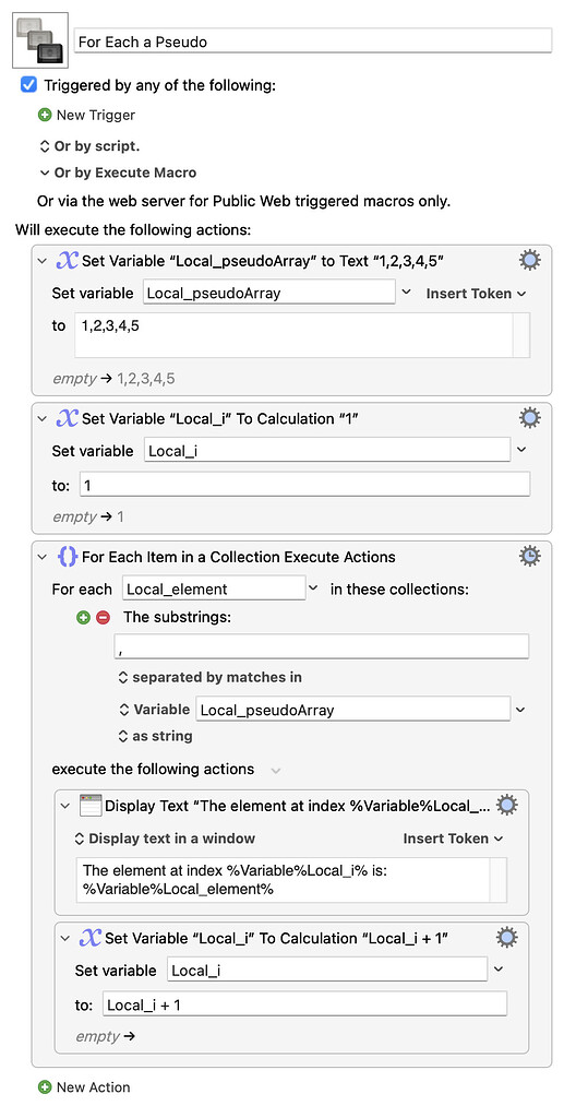 For Each a Pseudo.kmmacros