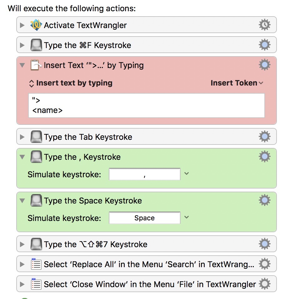 keyboard maestro replace typed text