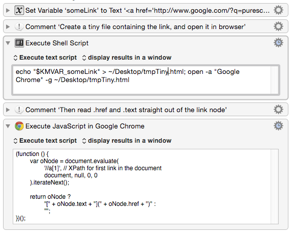 How To Use Regex To Extract Url And Link Text From Html Anchor Code Questions Suggestions Keyboard Maestro Discourse