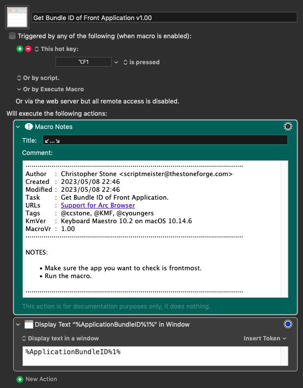 Keyboard Maestro Export