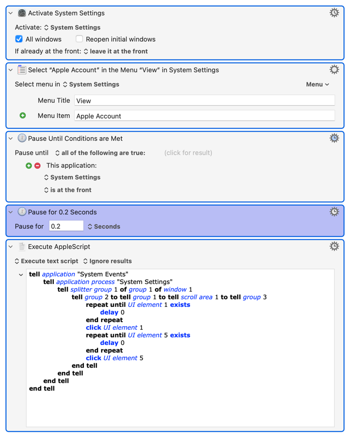 Open Hide my Email w AppleScript - Keyboard Maestro