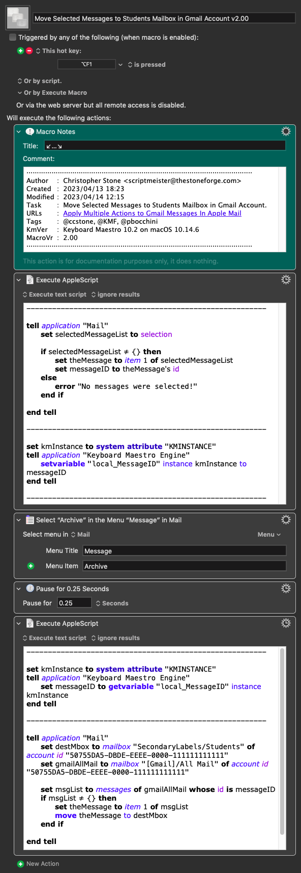 Keyboard Maestro Export