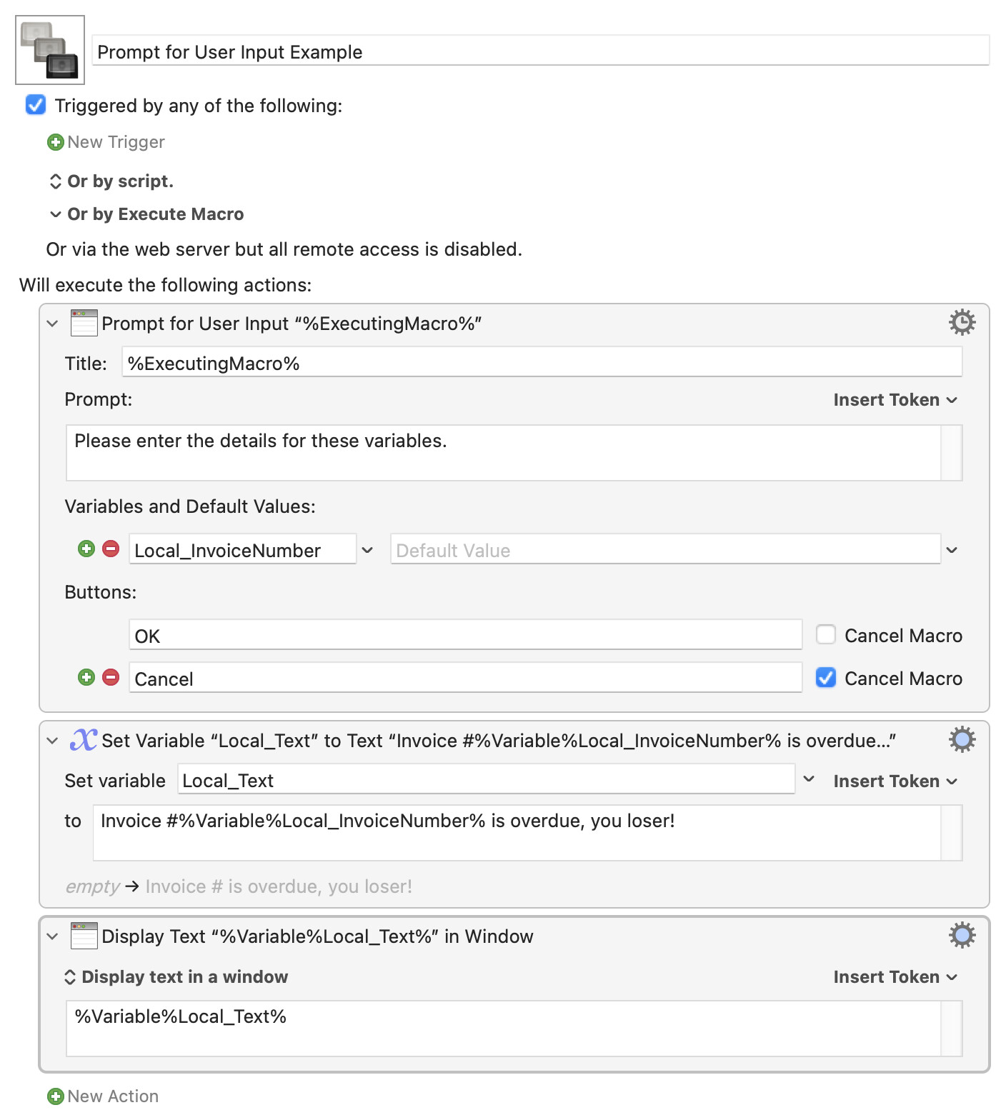 User Input Example How can I input text that varies into an email macro? - Questions ...