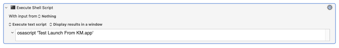 What is the best way to run an apple script .app from KM? - Questions ...
