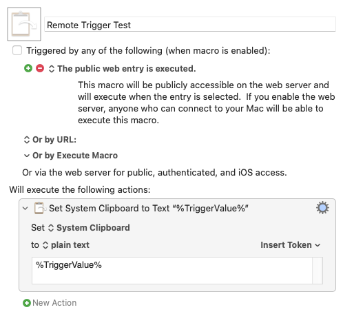 Remote Trigger Test
