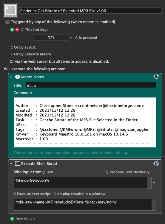 Keyboard Maestro Export