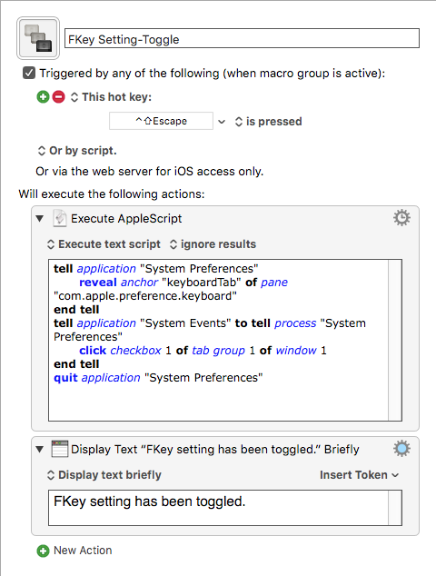 assign function key paste text