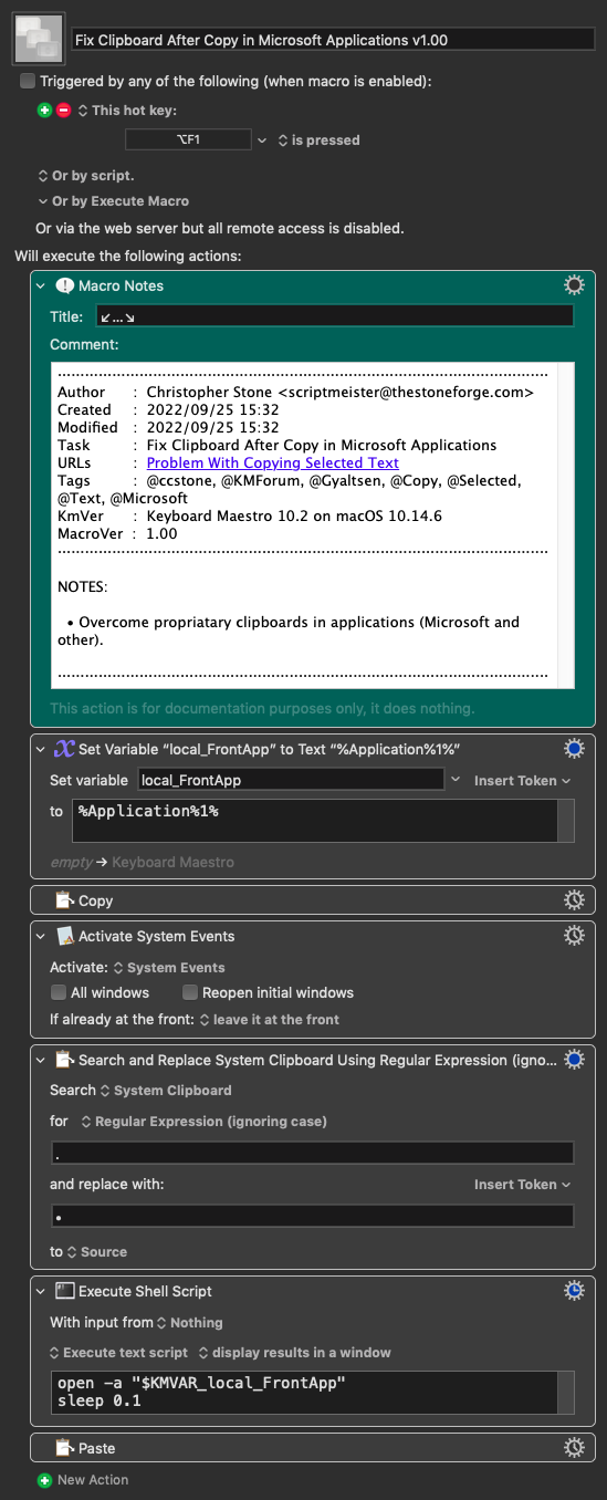 Keyboard Maestro Export