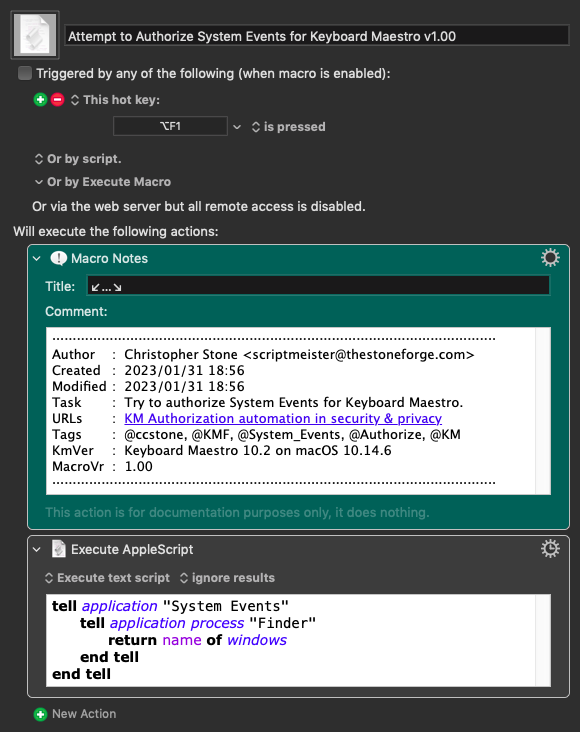 Keyboard Maestro Export