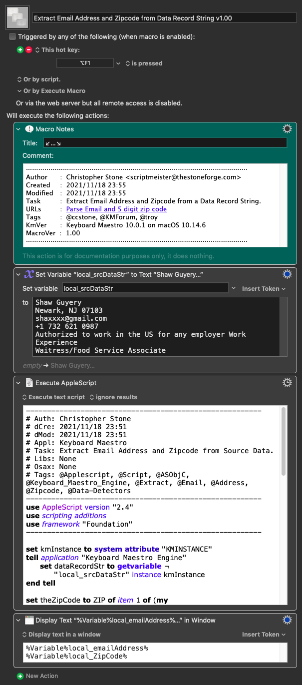 Keyboard Maestro Export