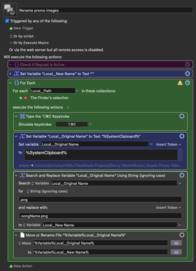 Keyboard Maestro Export