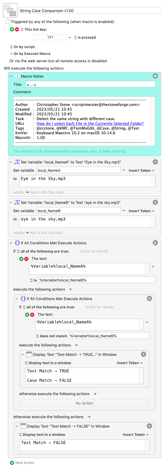 Keyboard Maestro Export