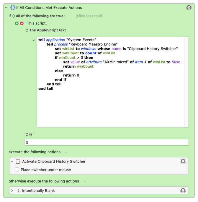 Keyboard Maestro Export