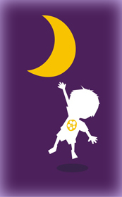 Child-reaching-out-dreams-moon-logo-design-symbol-icon-by-Alex-Tass