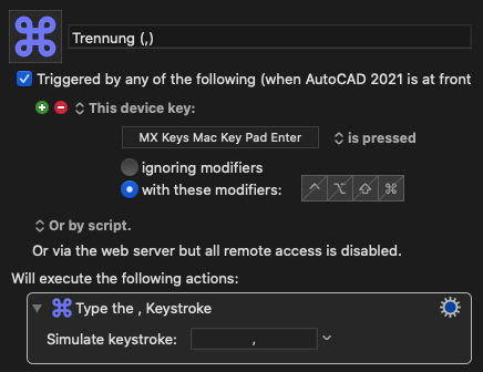 remap numeric keypad