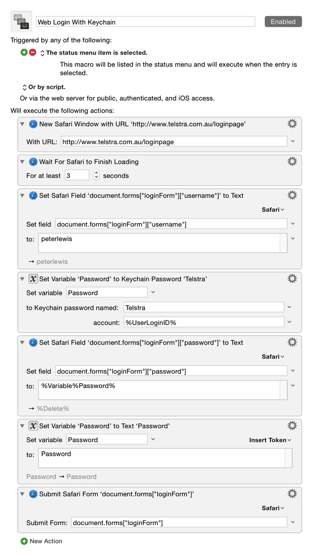 keyboard maestro login screen