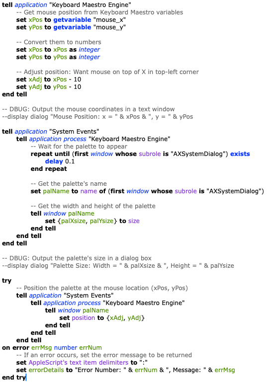 applescript screenshot