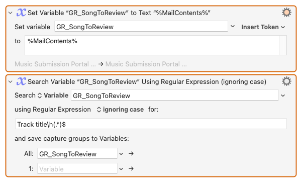 putting the message contents into a variable first
