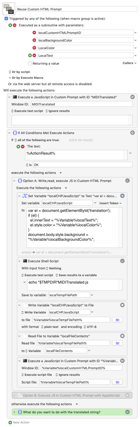 Reuse window subroutine